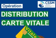 Distribution de cartes Vitales aux assurés de Koungou Carte vitale, Mayotte