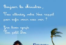 Grand retour du Petit Dom accueillant les ministres à sa manière