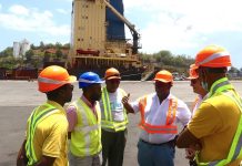 Des grues privées de service public sous le regard du président du conseil portuaire CMA CGM, CMA-T, SMART, Longoni, Mayotte, Kamardine, Denis Moranne
